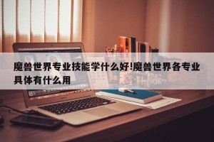魔兽世界专业技能学什么好!魔兽世界各专业具体有什么用