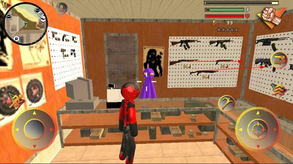 火柴人绳索英雄 内购版截图3