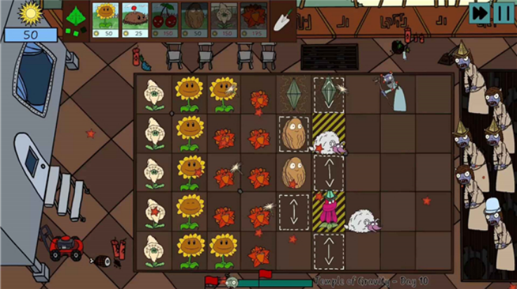 植物大战太空僵尸游戏(Plants Vs. Space Zombies)截图3