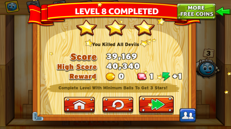 小球大战恶魔2游戏(Tiny Ball 2)截图2