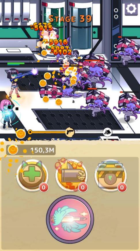 女孩合并射击下载(Kawaii Girls: Merge And Shoot)截图1