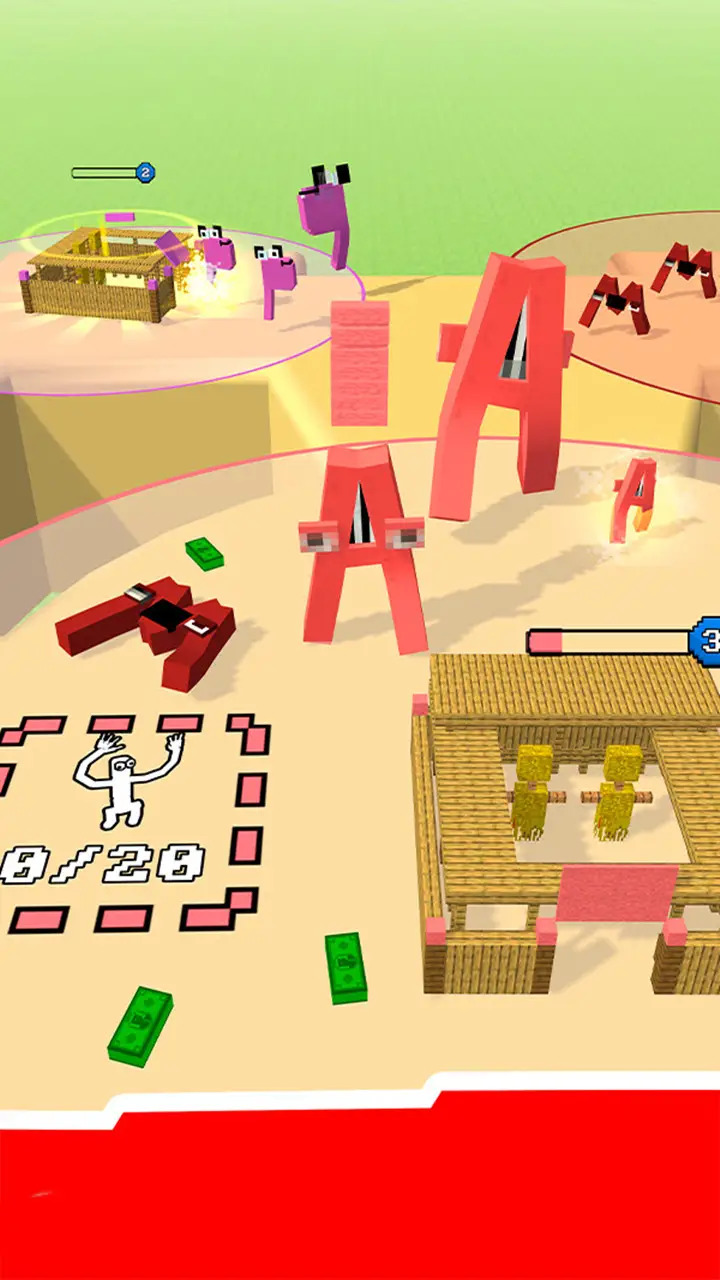 字母塔防大作战游戏截图1