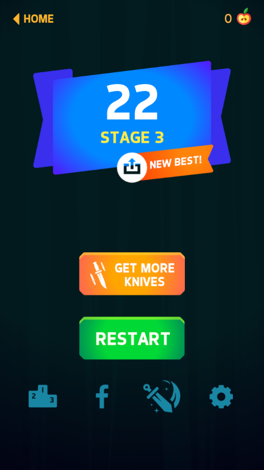 飞刀挑战小游戏下载(Knife Hit)截图1
