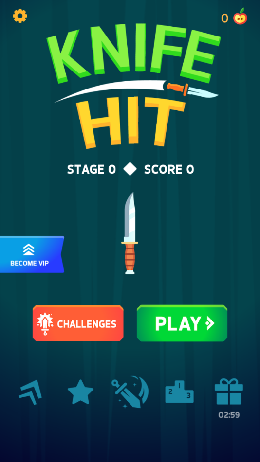 飞刀挑战小游戏下载(Knife Hit)截图4