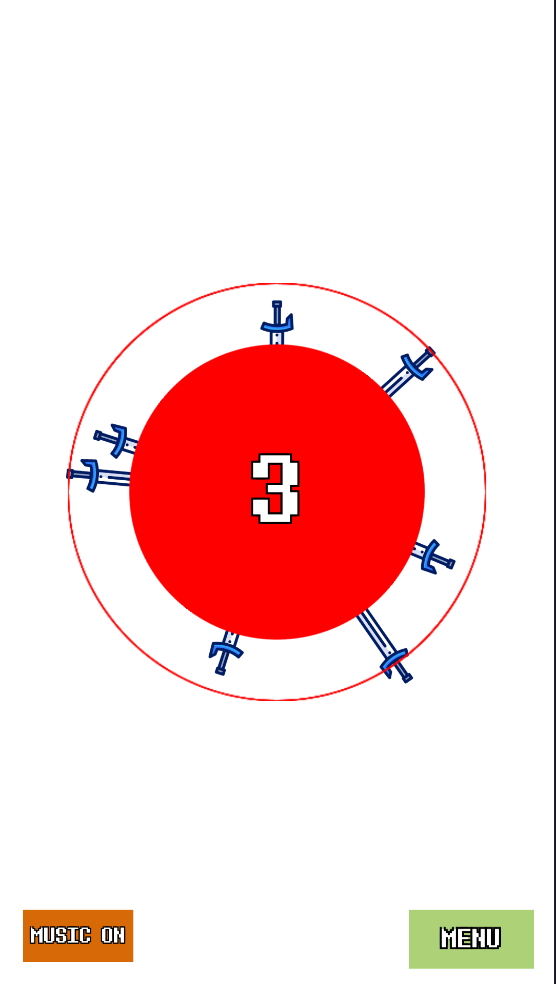 见缝插剑小游戏(Knife target)截图4