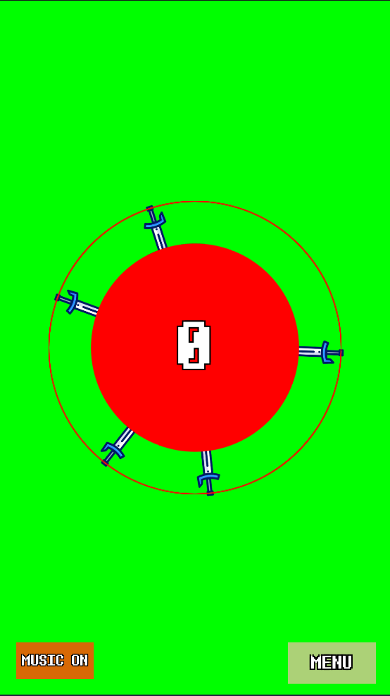 见缝插剑小游戏(Knife target)截图3