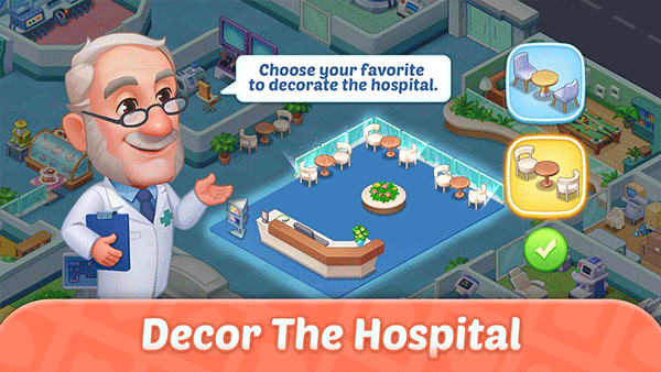 疯狂医院达什医生游戏(Happy ASMR Hospital)截图3