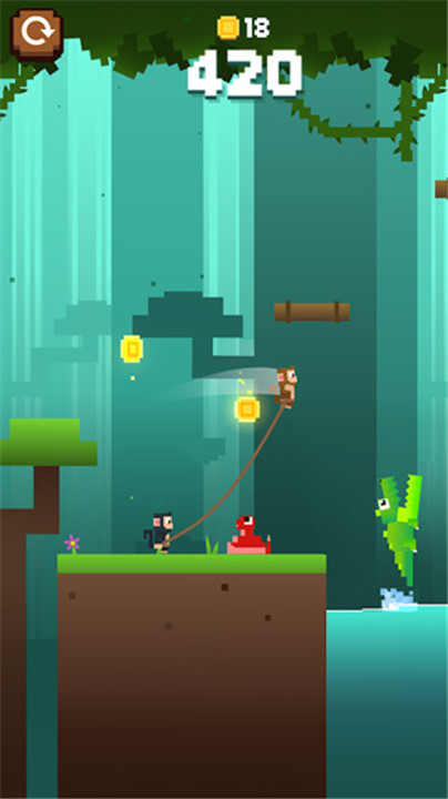 猴子绳索手机版(Monkey Ropes)截图3
