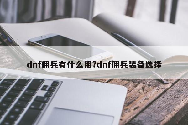 dnf佣兵有什么用?dnf佣兵装备选择